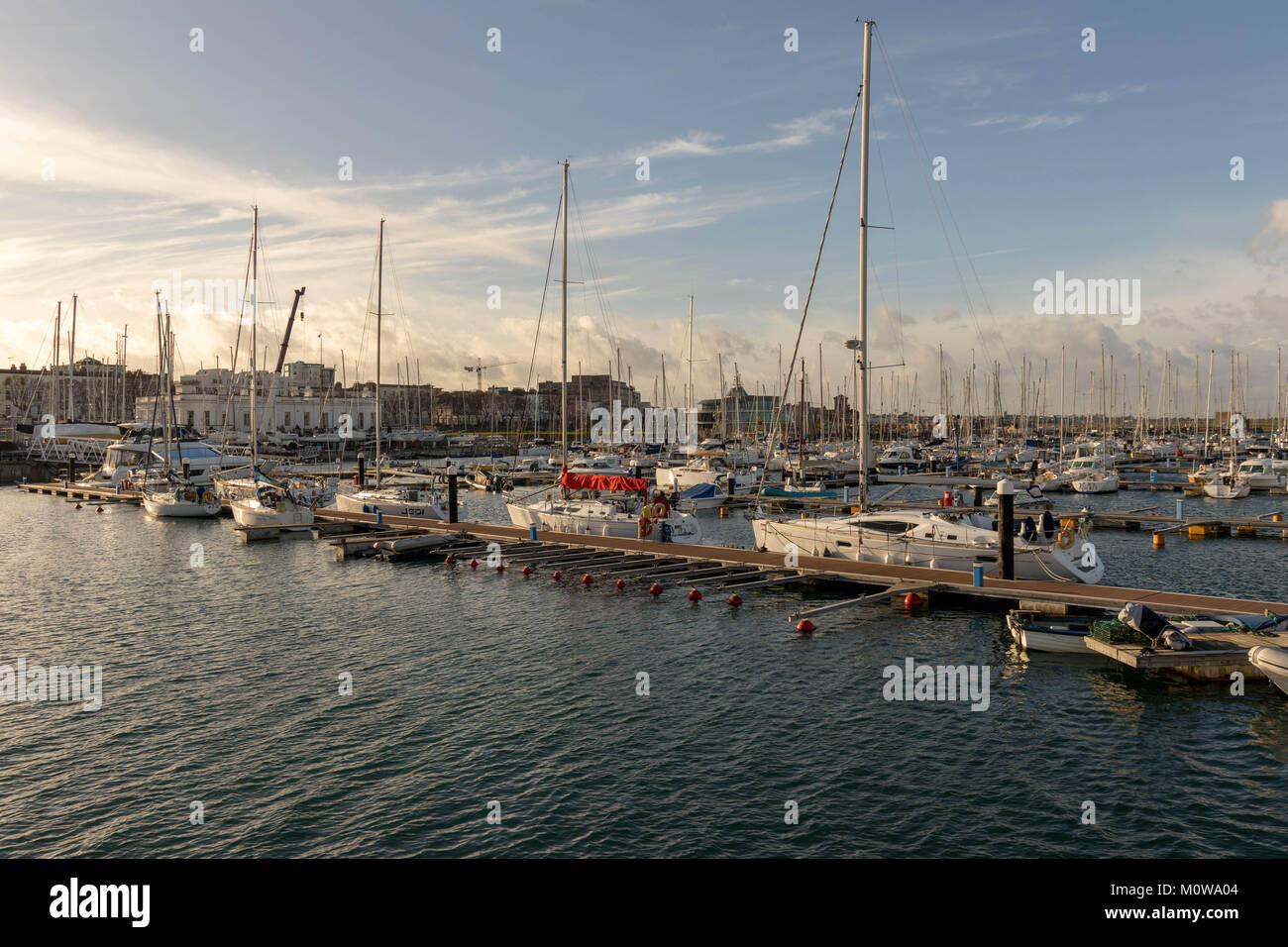 Dun Laoghaire Marina Stockfoto