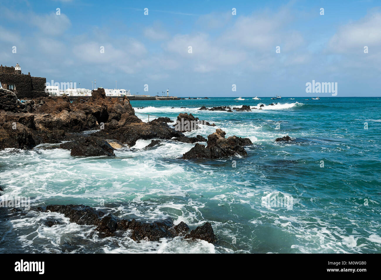 Punta Mujeres, Gemeinde Haría, Las Palmas Provinz im Norden von Lanzarote, Kanarische Inseln, Spanien Stockfoto