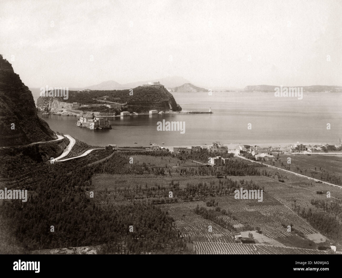 C 1880 s Italien - Nisida Posilippo Stockfoto