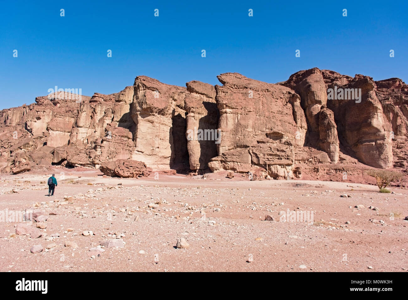 Salomons Säulen in Timna Park in der Arava Tal Israel Stockfoto