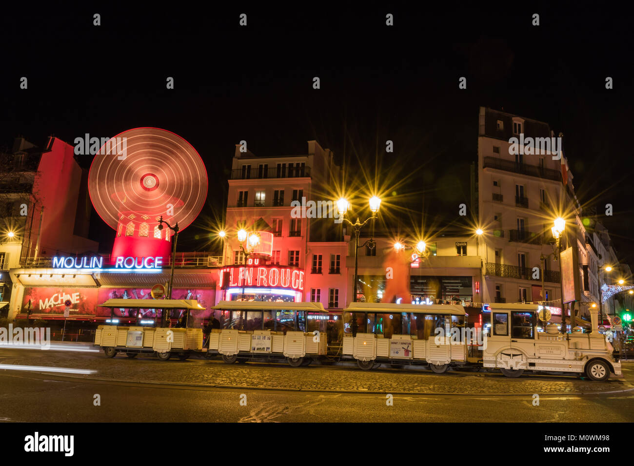 Moulin Rouge und Pigalle in Paris Stockfoto