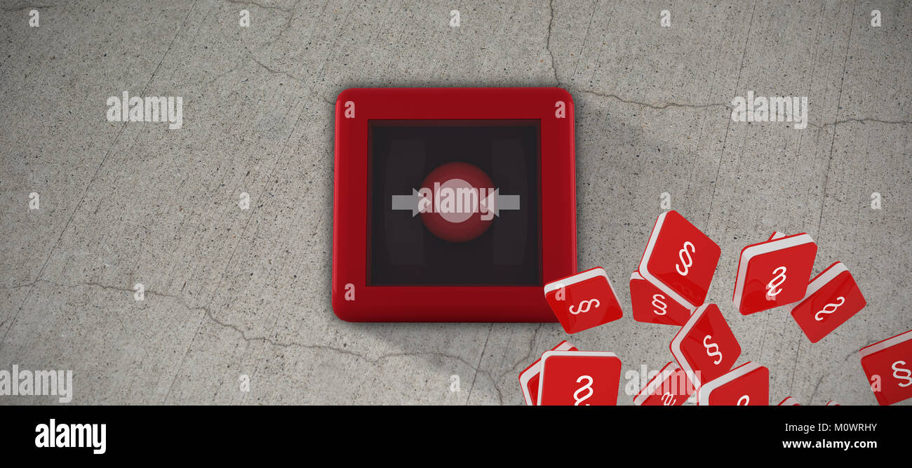 Das zusammengesetzte Bild von Doppel-s Schreiben logo Zeichen icon-Element Stockfoto