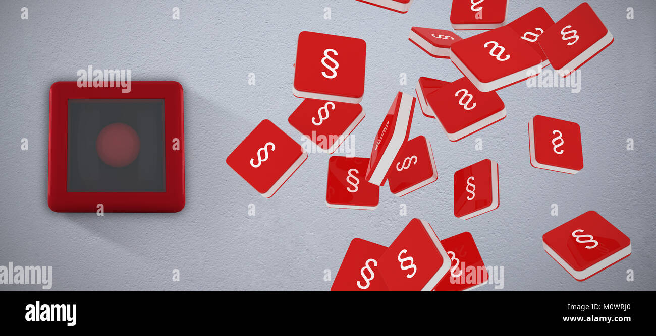 Das zusammengesetzte Bild von Doppel-s Schreiben logo Zeichen icon-Element Stockfoto