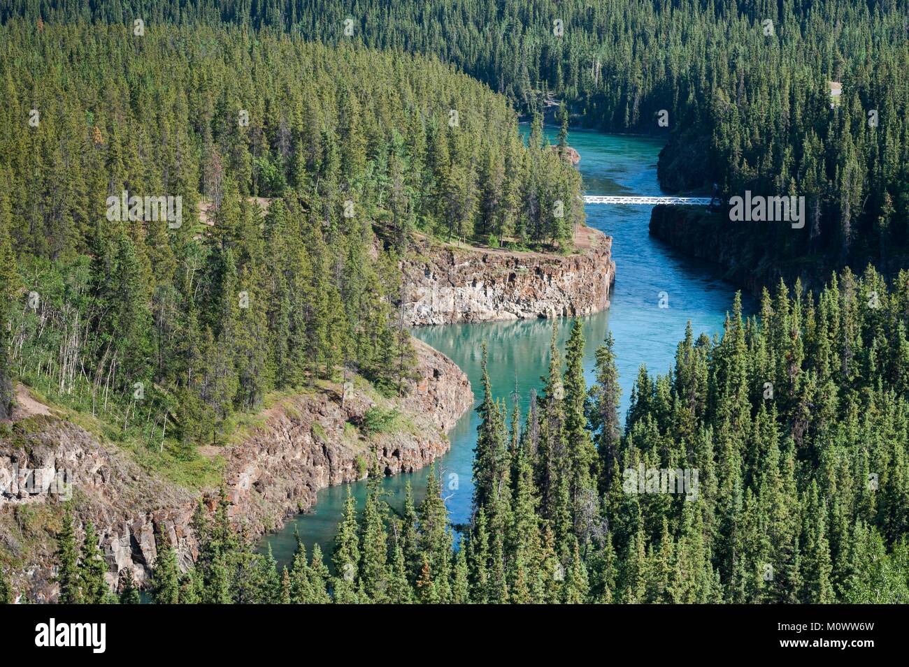 Kanada, Yukon, Whitehorse, Yukon River Stockfoto