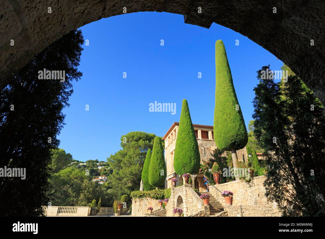 Frankreich, Alpes Maritimes, Cannes, Villa Domergue und seine Gärten Stockfoto