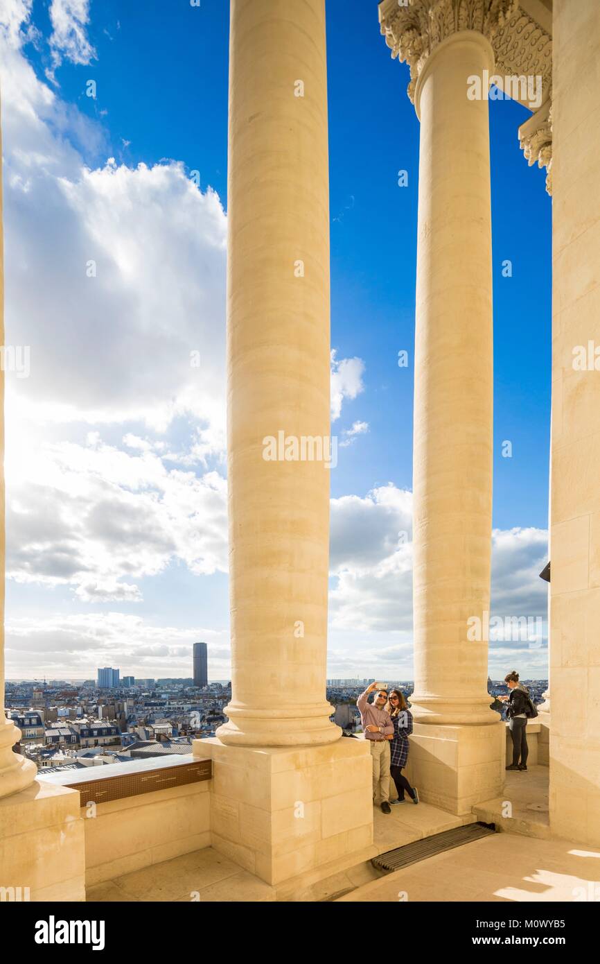 Frankreich, Paris, Quartier Latin, das Pantheon (1790) in der neo-klassischen Stil Stockfoto