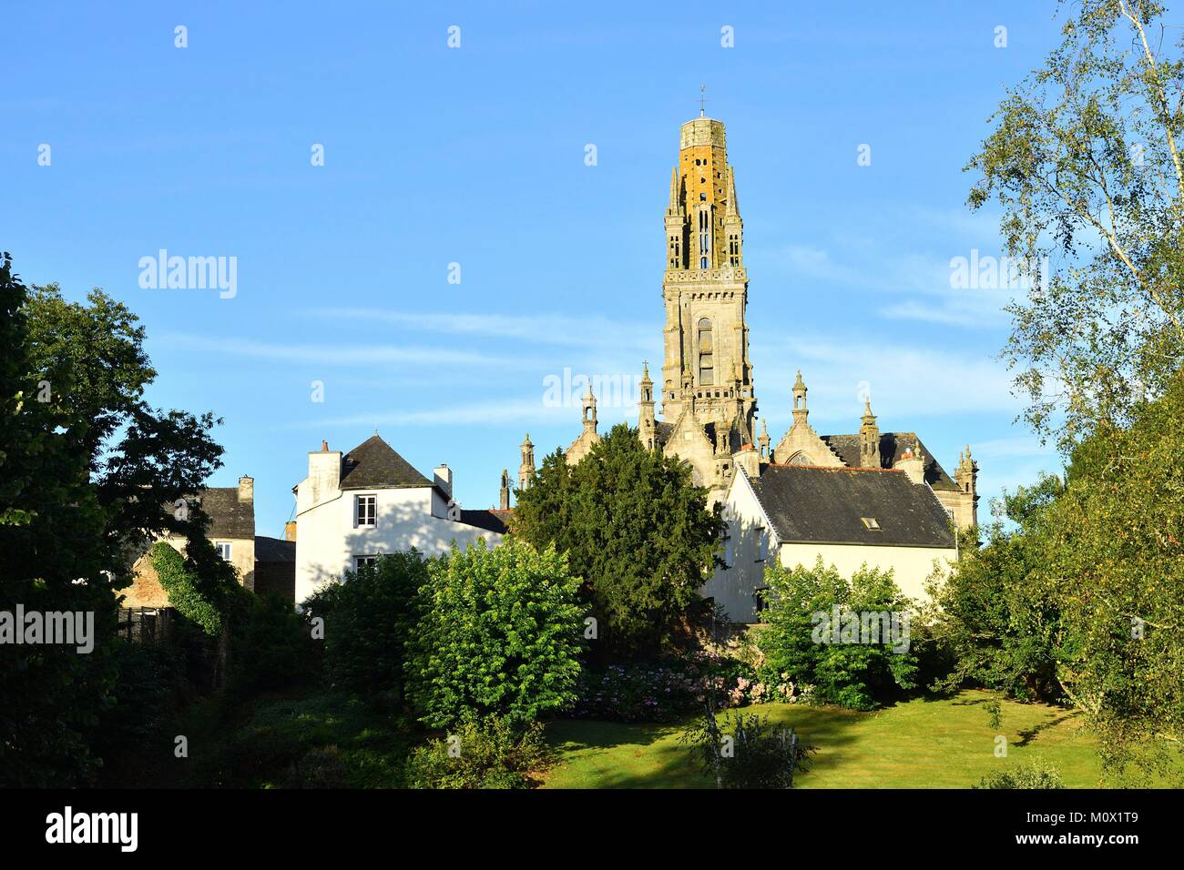 Frankreich, Finistere, Landivisiau, Pfarrlichen Gehäuse, die Kirche Stockfoto