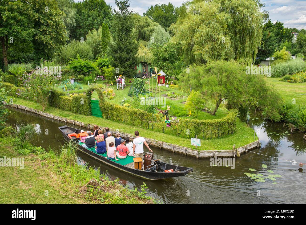 Frankreich, Picardie, Amiens, den Hortillonnages sind alte Sümpfe