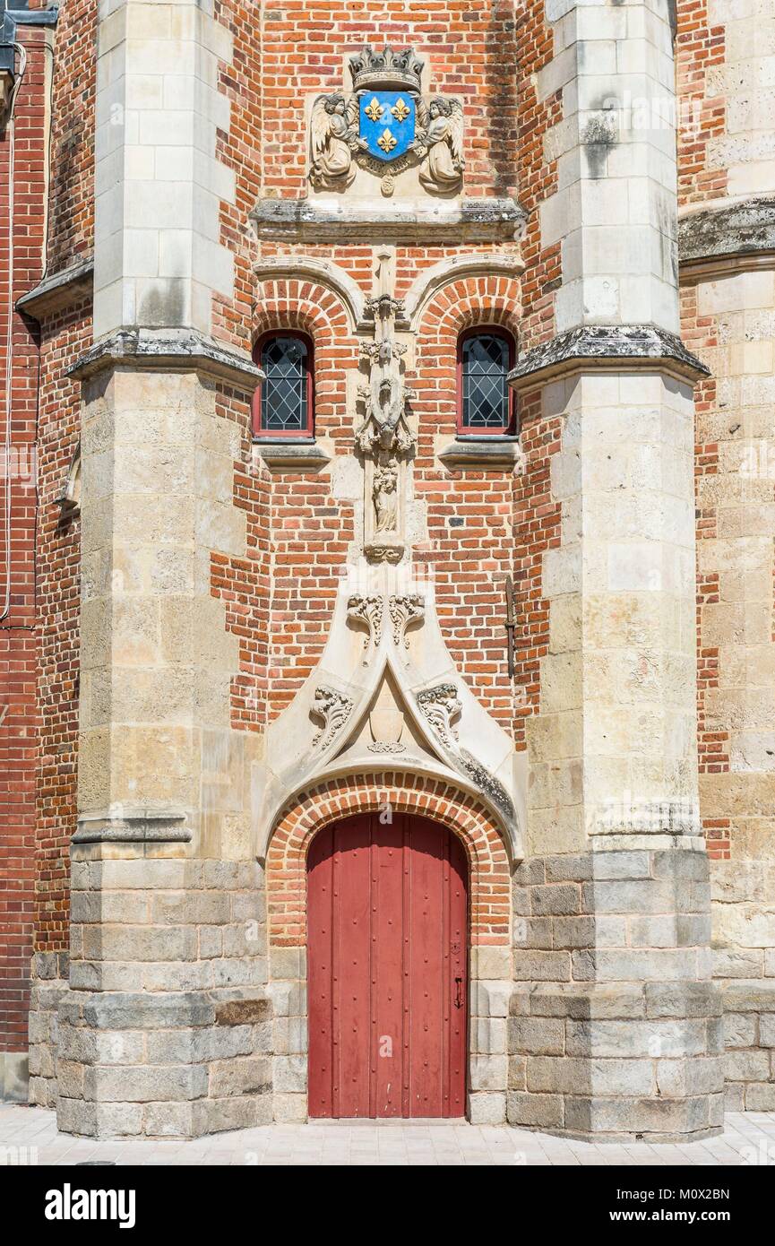 Frankreich, Picardie, Amiens, Jules Bocquet Square, Logis du Roi in Ziegel und Stein zu Beginn des 16. Jahrhunderts gebaut, im Stil der Renaissance Stockfoto