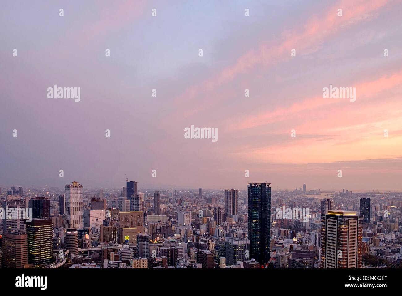 Japan, Insel Honshu, Kansaï region, Osaka, die Stadt Stockfoto
