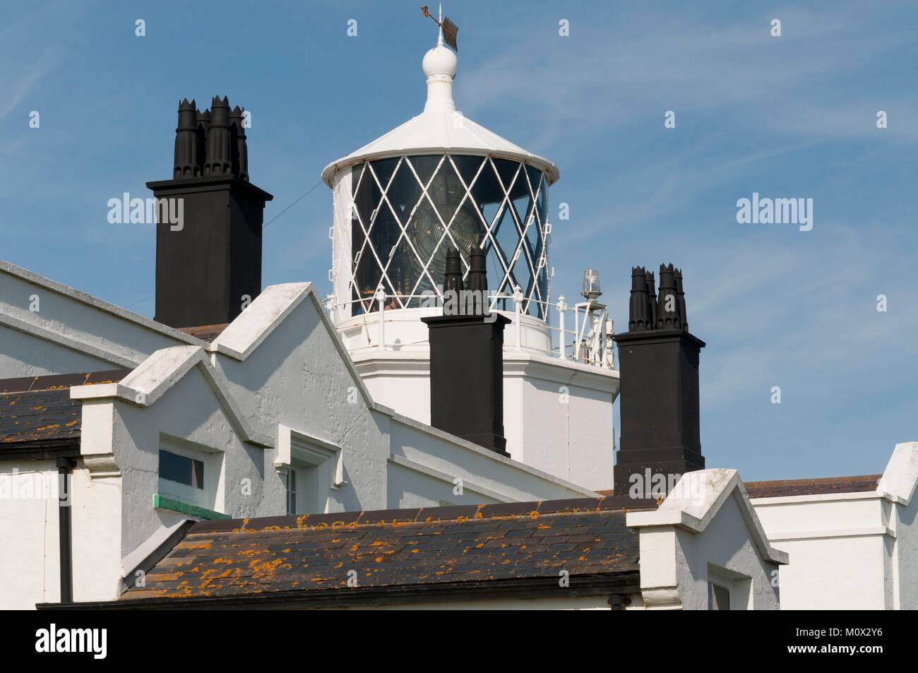 Vereinigtes Königreich, Cornwall, Lizard Point, Leuchtturm Stockfoto