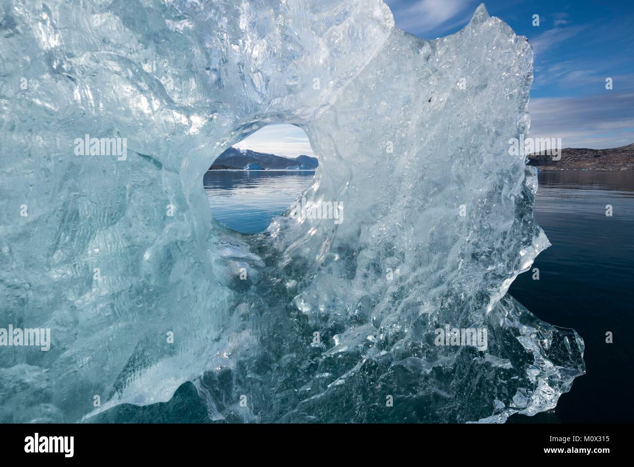 Grönland, Sermersooq, sermilik Fjord, Eisberg Stockfotografie Alamy