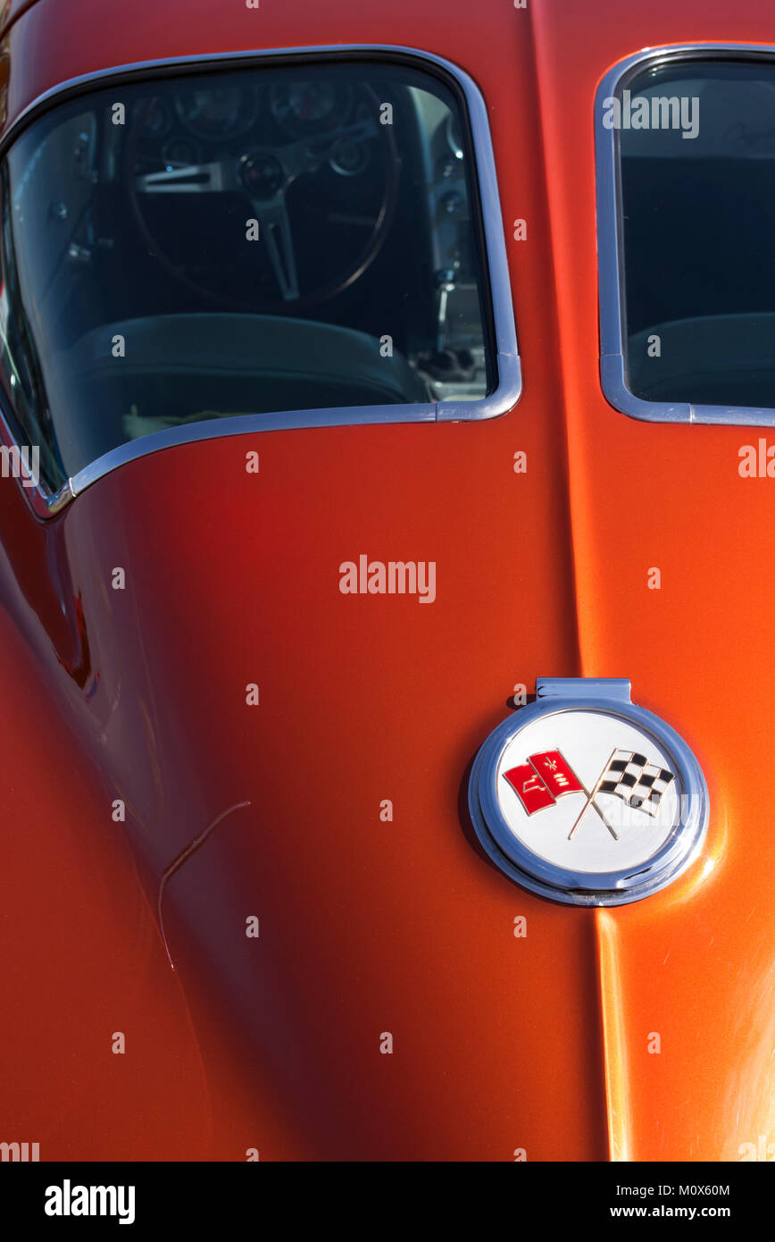 1963 Chevrolet Corvette Stingray. Klassische amerikanische Sportwagen Stockfoto