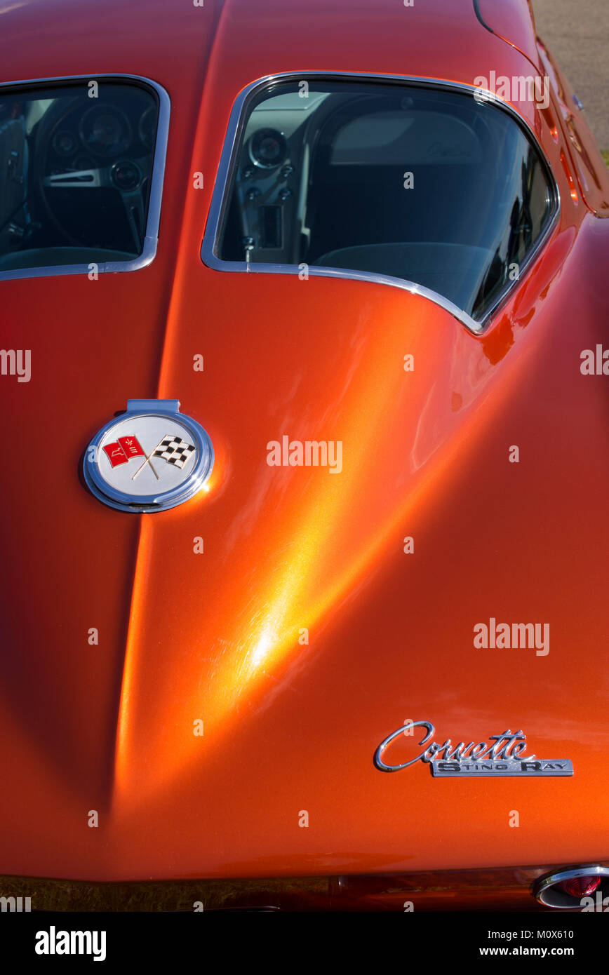 1963 Chevrolet Corvette Stingray. Klassische amerikanische Sportwagen Stockfoto