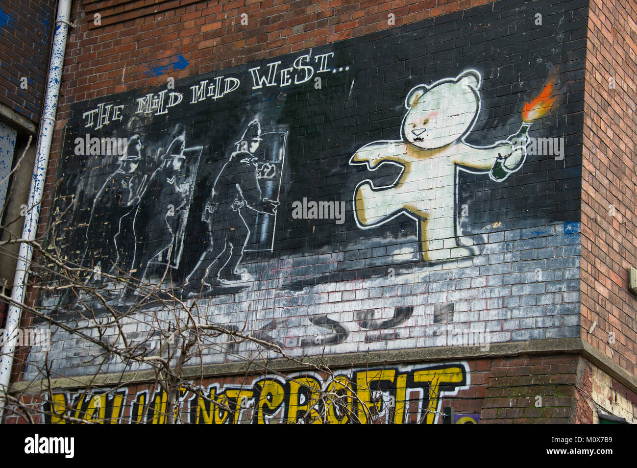 Stokes Croft, Bristol, Großbritannien Stockfoto