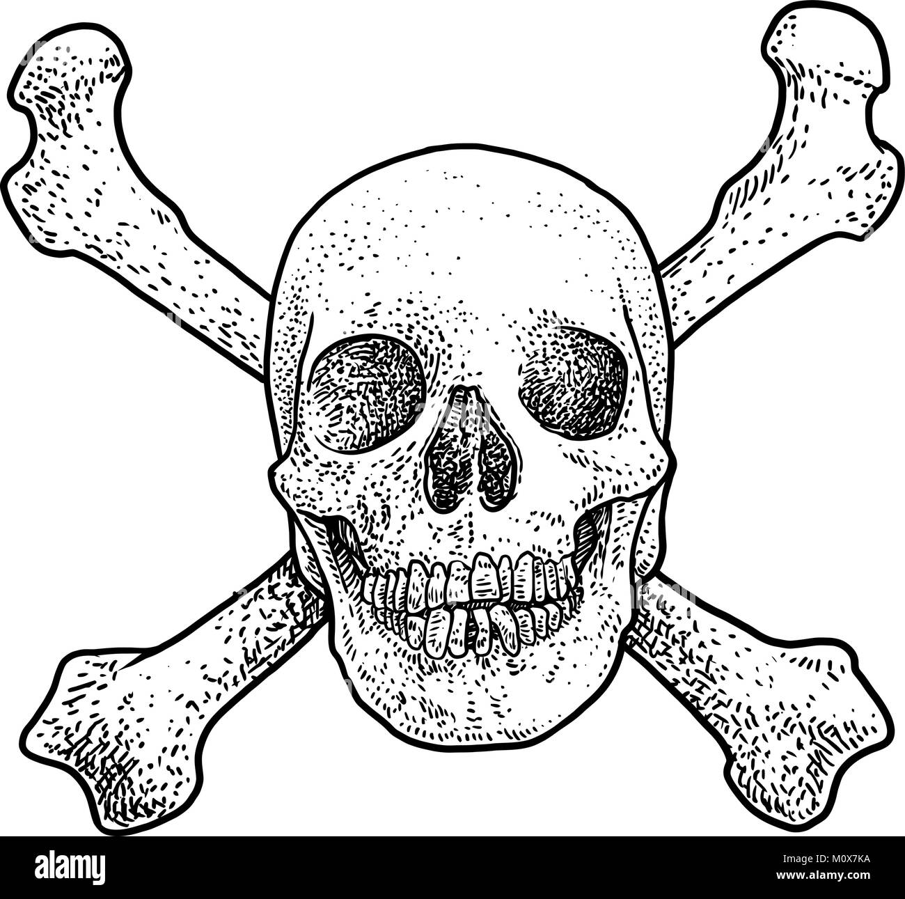 Skull Cross Bones Tattoo Stockfotos Und Bilder Kaufen Alamy
