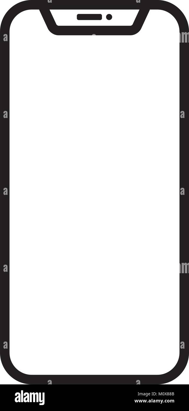 Moderne smartphone linear Stock Vektor