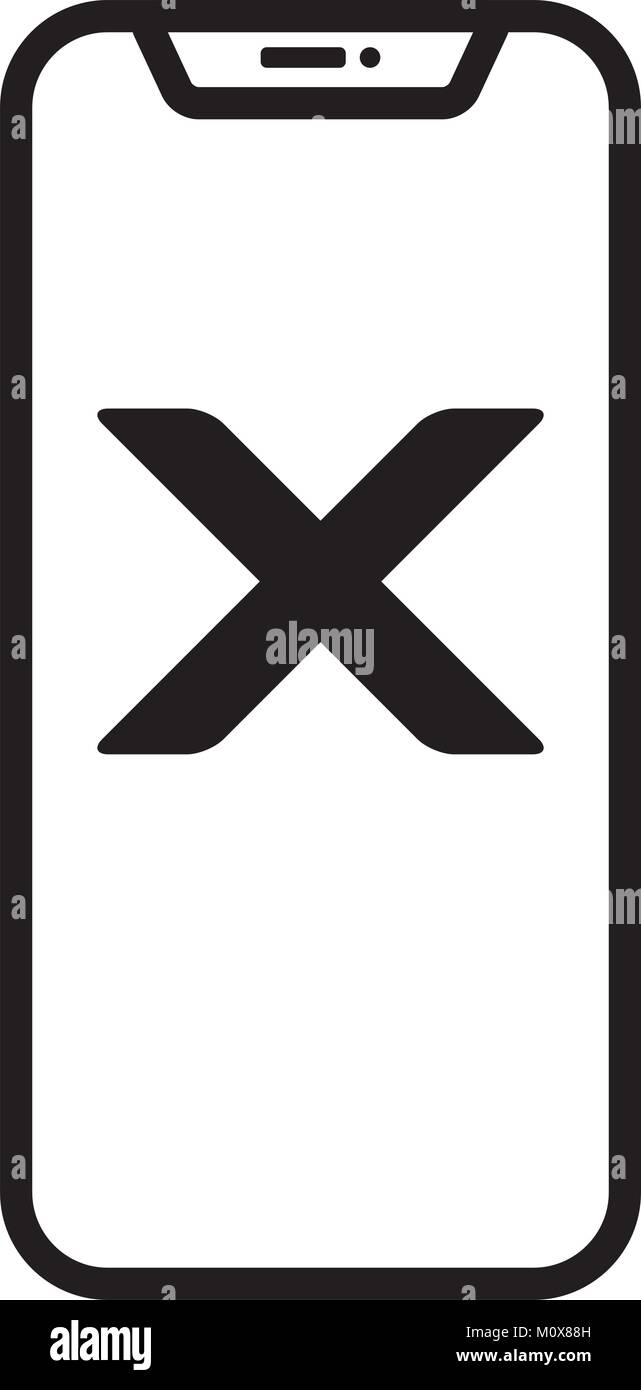 Moderne smartphone linear Stock Vektor