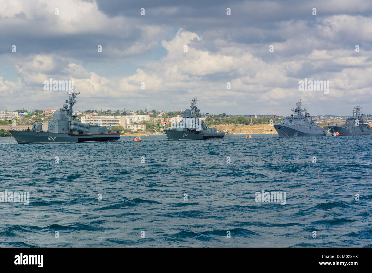 Parade der Russischen Marine in Sewastopol Stockfoto