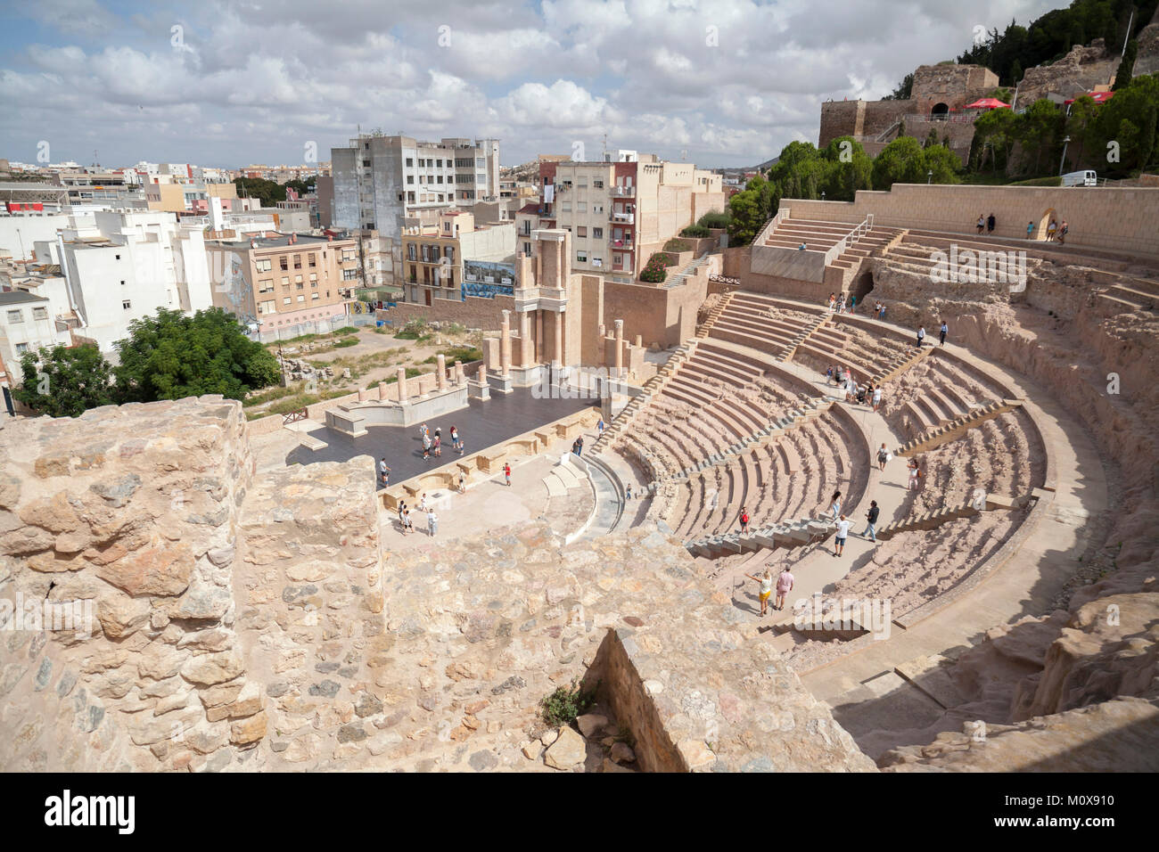 Alte Römische Theater in Cartagena, Spanien. Stockfoto