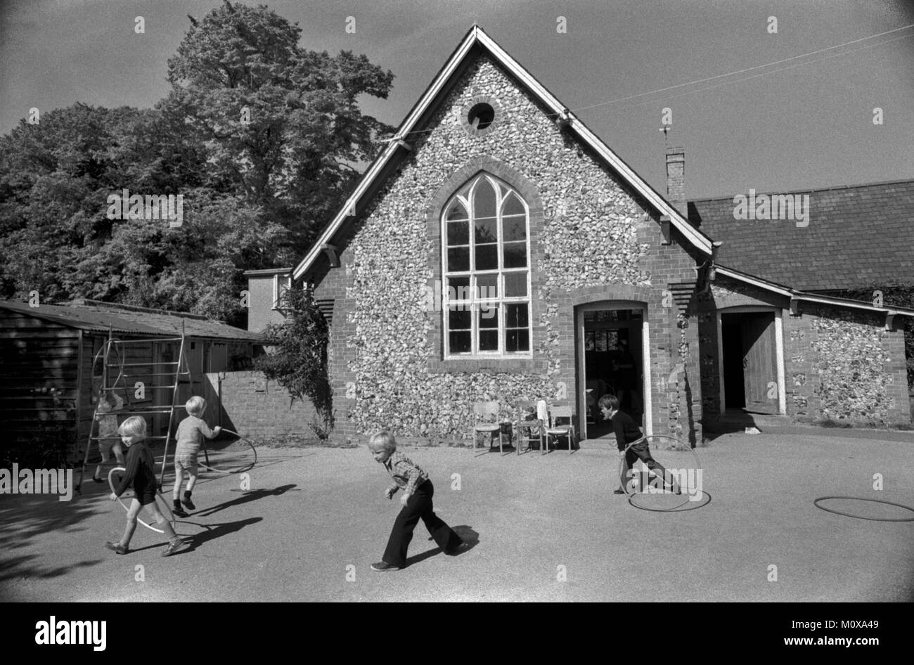 Dorf Grundschule 1970s England. Cheveley Cambridgeshire 1978 70 s UK HOMER SYKES Stockfoto