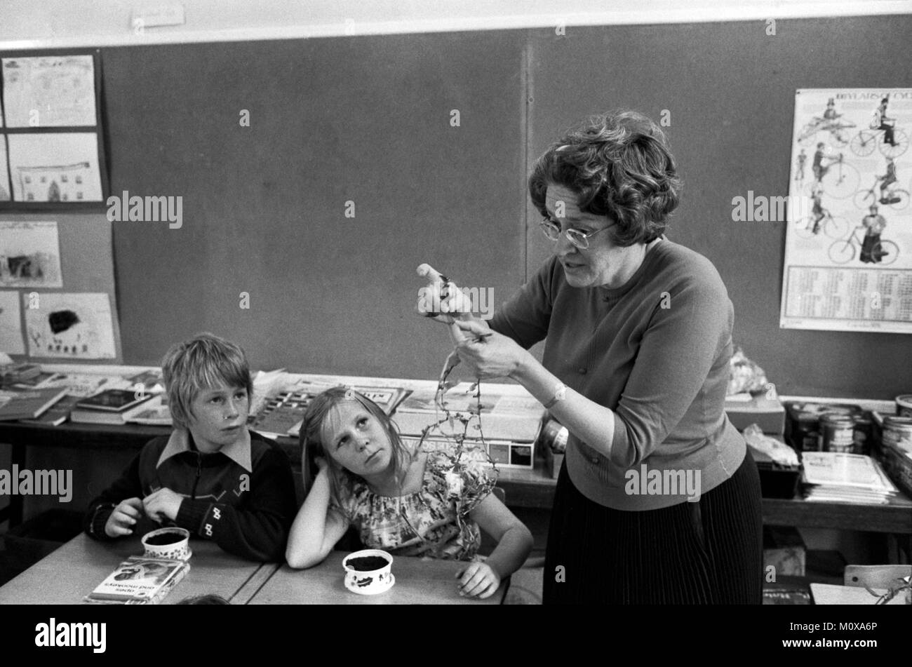 Dorf Grundschule 1970s England. Cheveley Cambridgeshire 1978 70 s UK HOMER SYKES Stockfoto