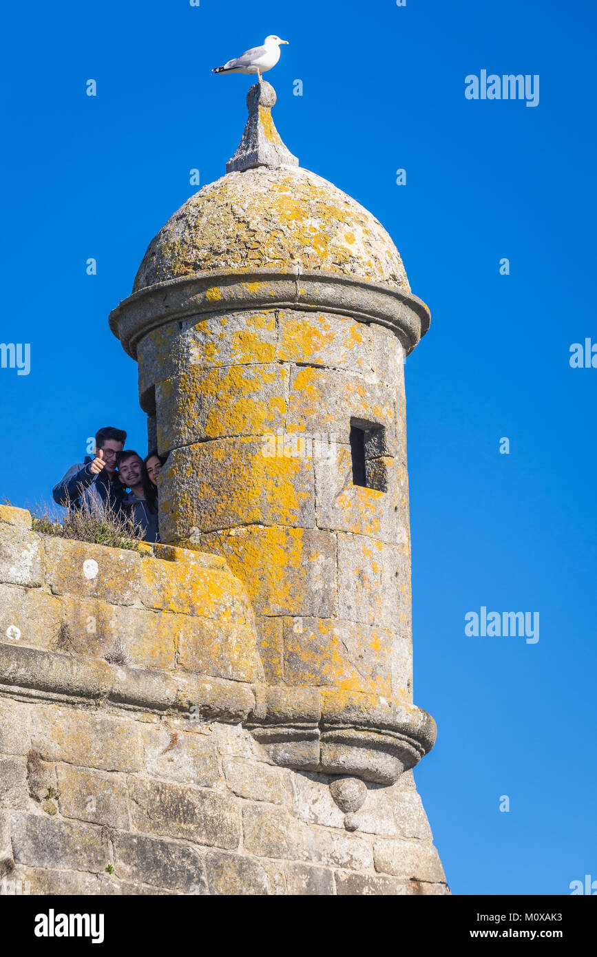 Santiago da Barra Festung, im Hafen von Viana Do Castelo entfernt in Norte Region von Portugal Stockfoto