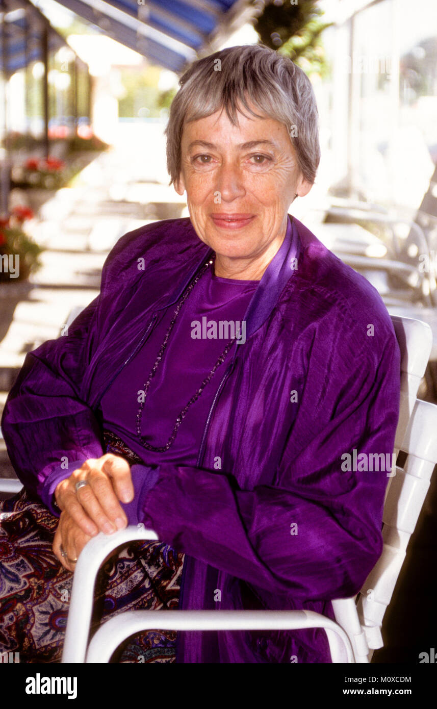 URSULA LE GUIN amerikanische Autor an Gothenburgh Buchmesse 1990 Stockfoto