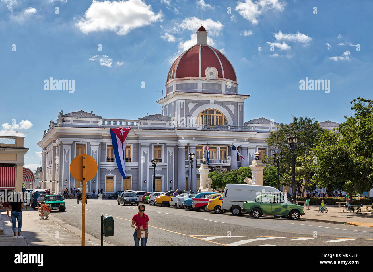 Vorderansicht Cienfuegos Kuba Stockfoto