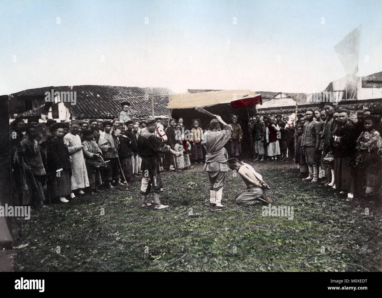 Die Hinrichtung durch Enthauptung, China, c 1880 Stockfoto