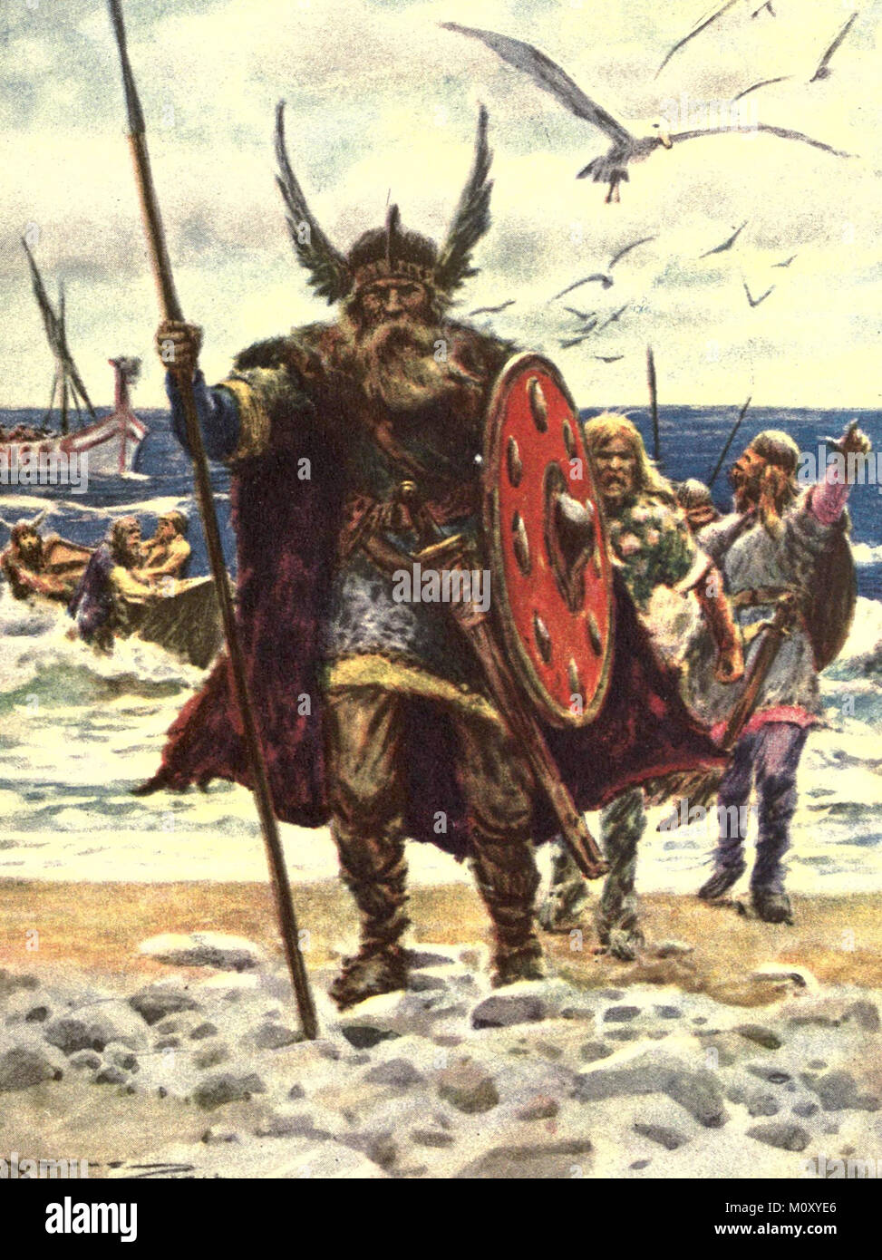 Leif Erikson Leif Eriksson, Leif Erikson, Leif Ericson (C. 970 - C. 1020) Norse Explorer aus Island. Stockfoto