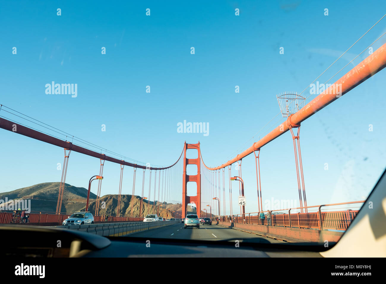 Golden Gate Braut in San Francisco Kalifornien Stockfoto