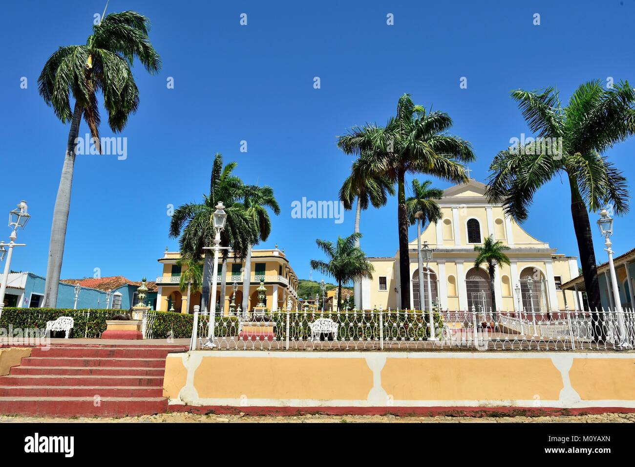 Die Plaza Mayor in Trinidad, Kuba Stockfoto