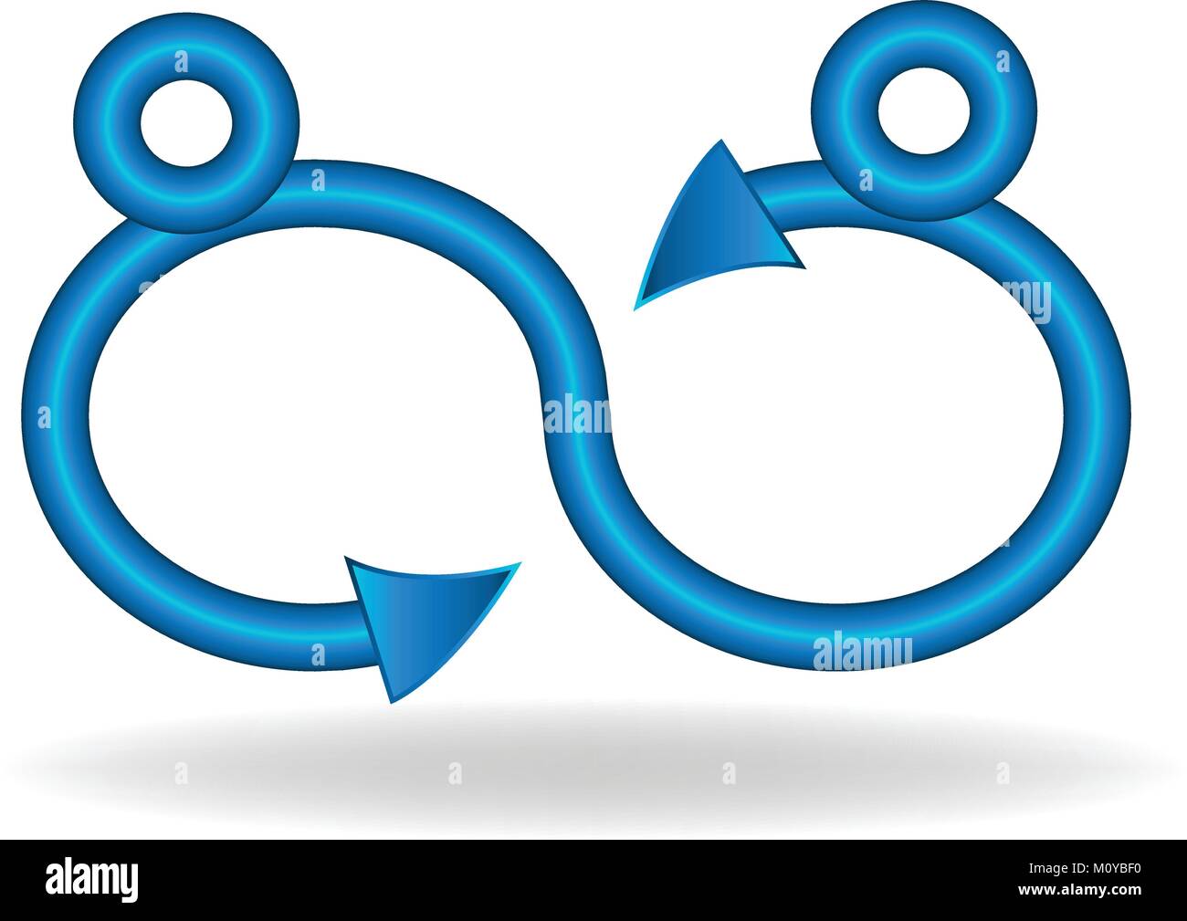 Homosexuelle Verbindung Symbol logo Stock Vektor