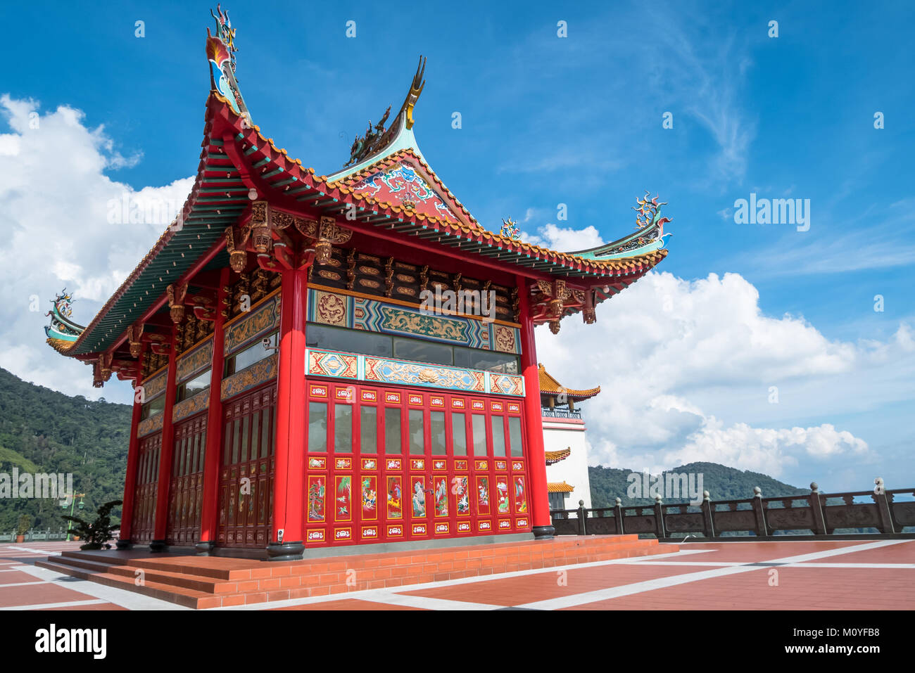 Chin Swee Höhlen Tempel zu Genting Highlands in Malaysia befindet. Stockfoto