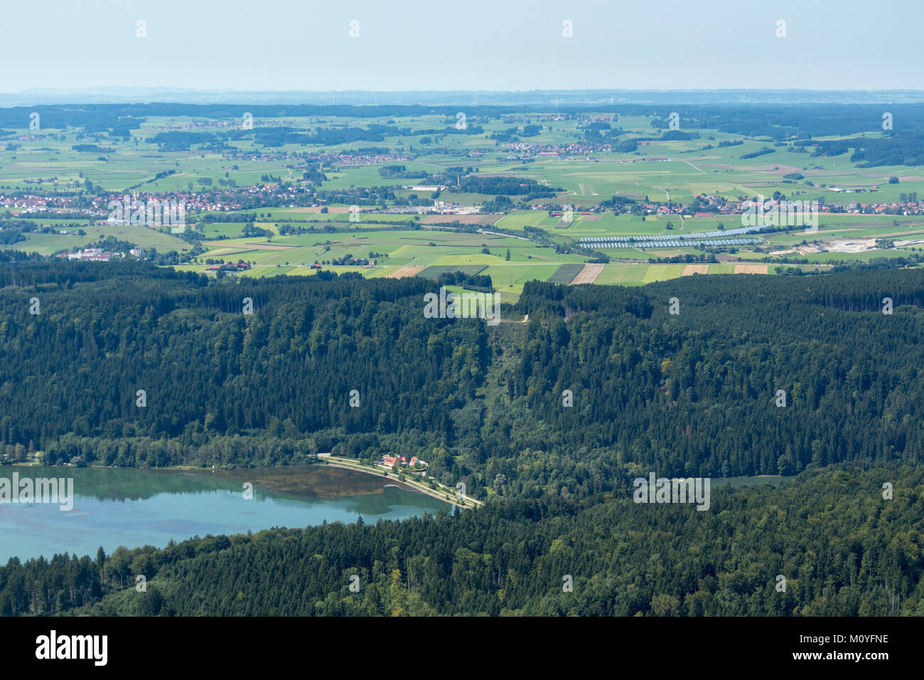 Luftaufnahme von schongau am Lech, Bayern, Deutschland Stockfoto