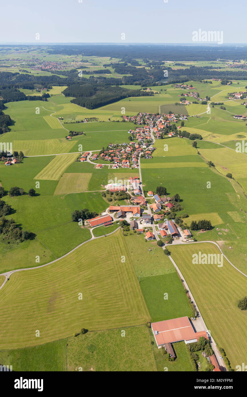 Luftaufnahme von Birkland, Peiting, Bayern, Deutschland Stockfotografie Alamy