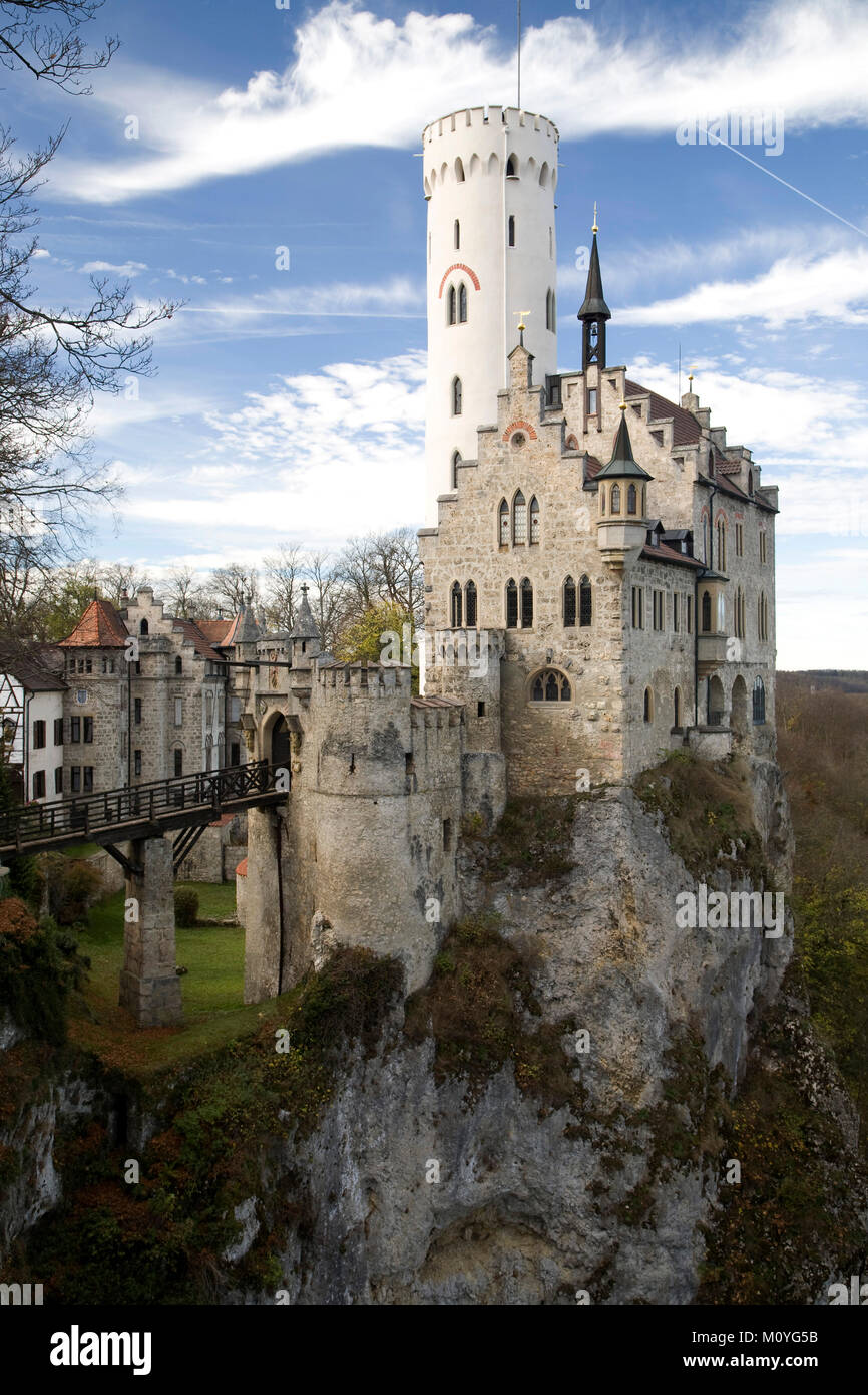 Schloss Lichtenstein Baden Württemberg Deutschland