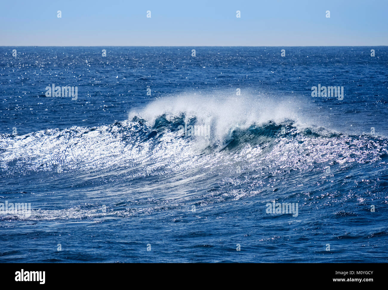 Brechenden Welle in den Atlantik, La Gomera, Kanarische Inseln, Spanien Stockfoto