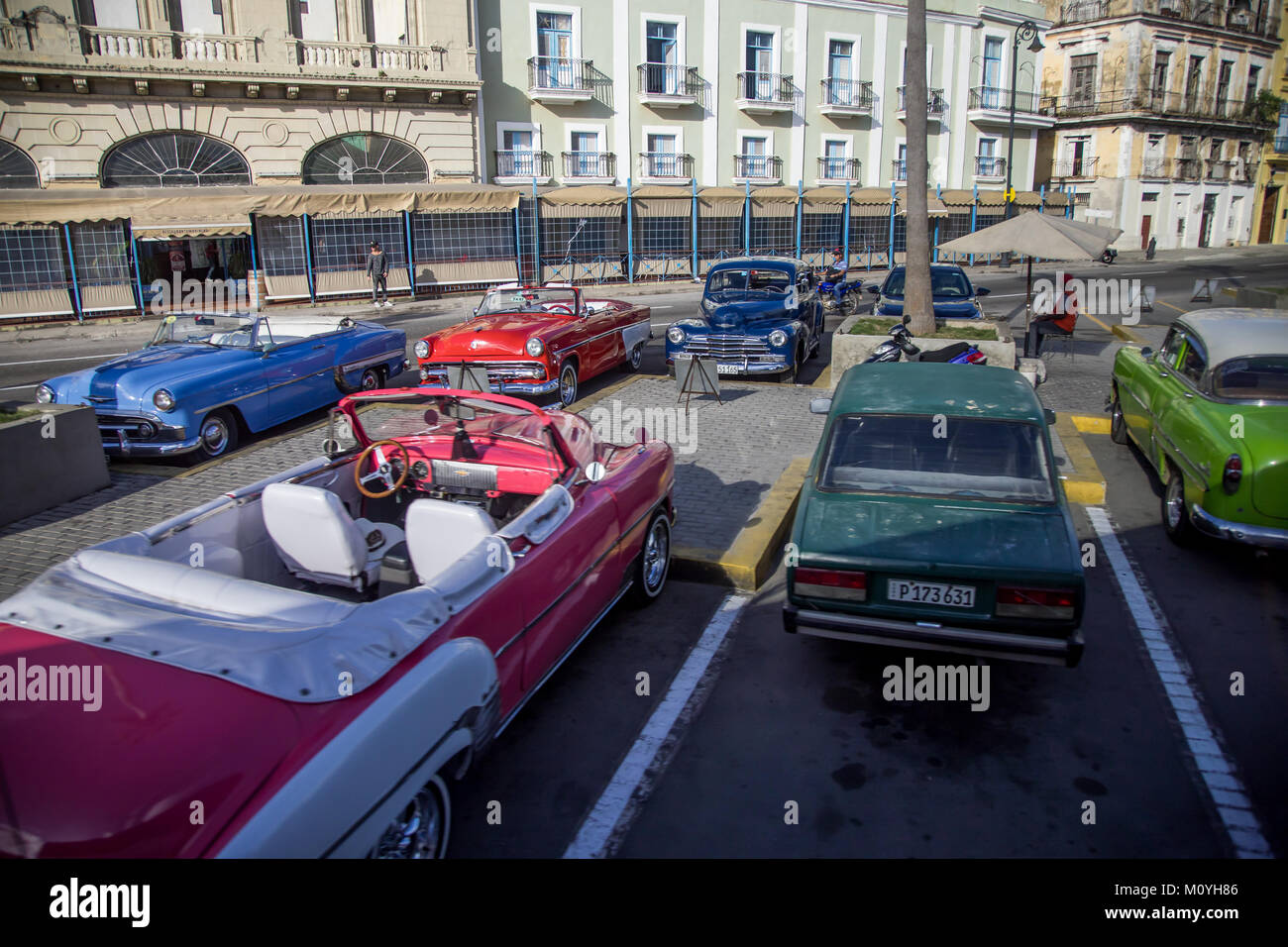 Havanna Parkplatz Stockfoto