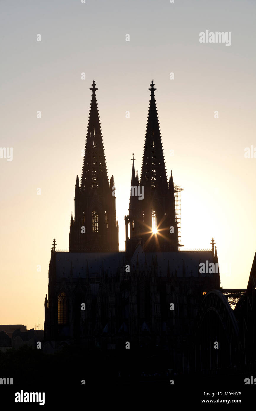 Deutschland, Köln, die Kathedrale. Deutschland, Koeln, der Dom. Stockfoto