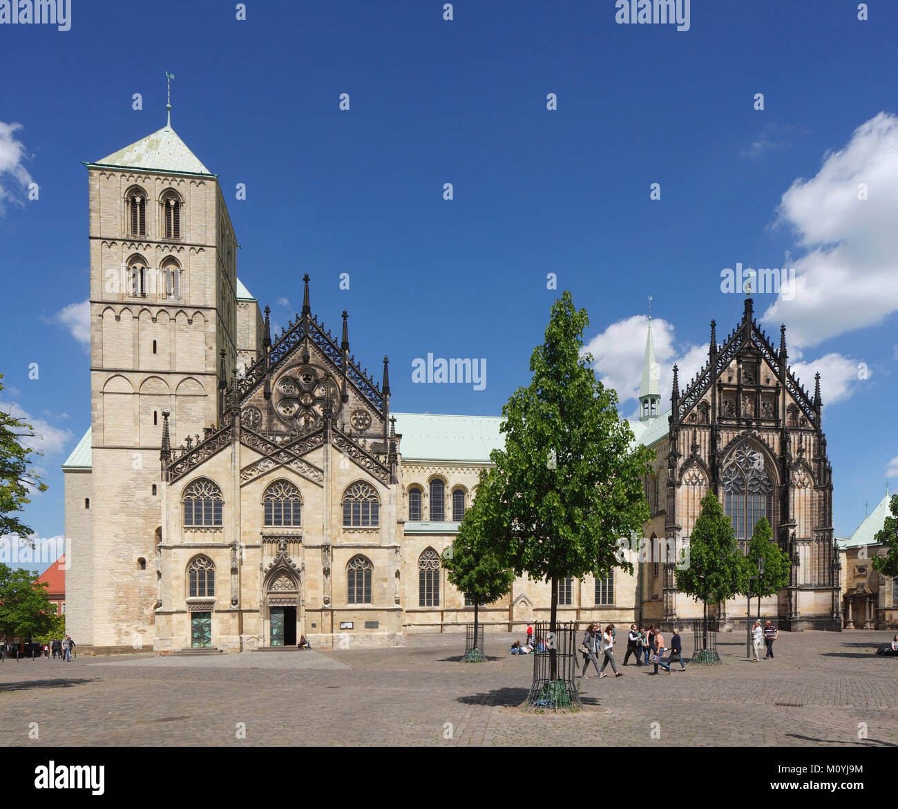 St. Paulus-Dom, Cathedral Square, Münster, Nordrhein-Westfalen, Deutschland Stockfoto