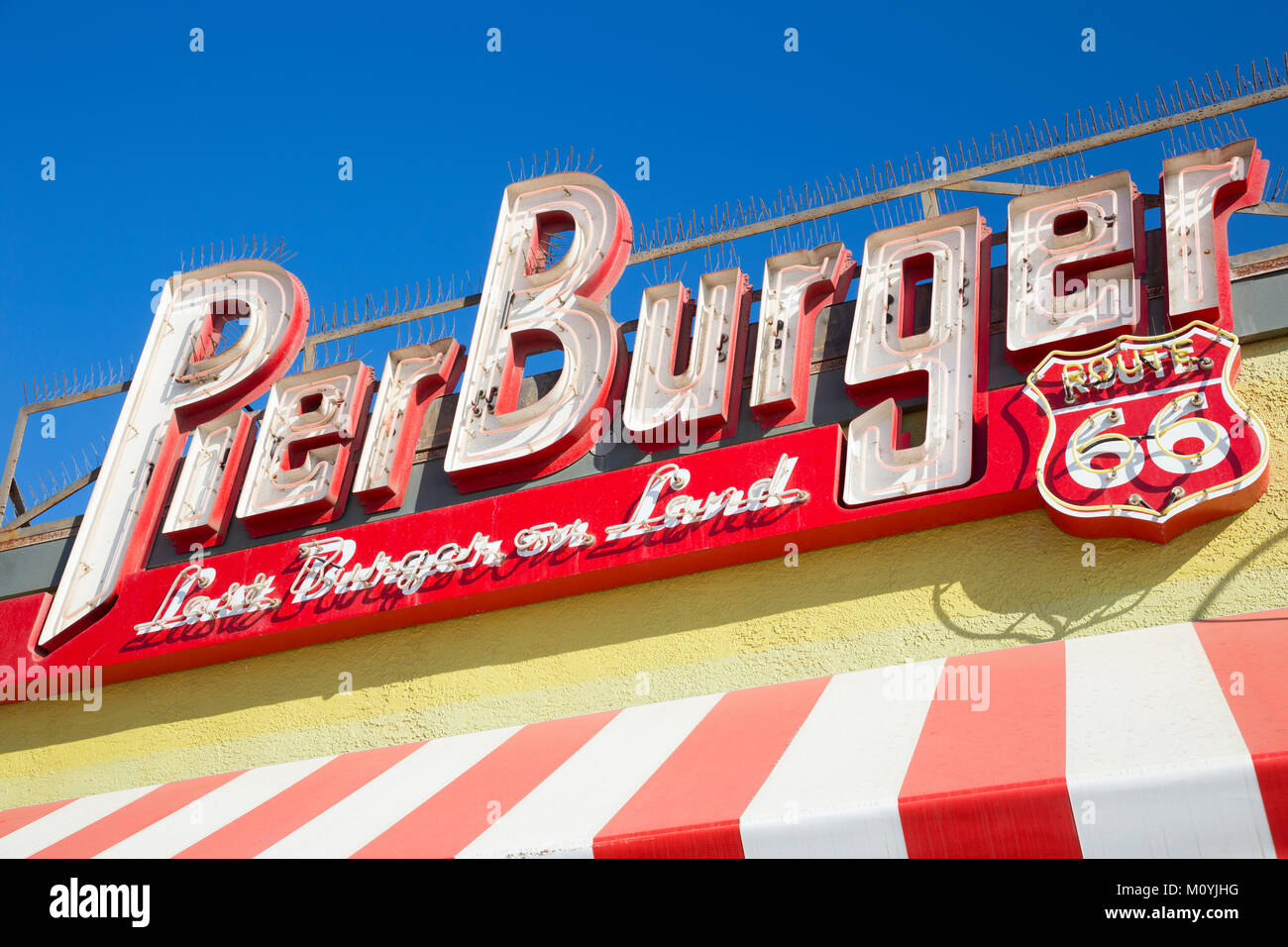 Pier Burger, Santa Monica, California, United States Stockfoto