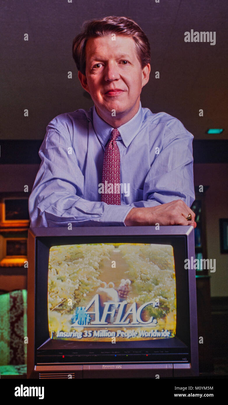 Daniel S. Amos in seinem aflac Hauptsitz in Columbus, Georgia. Amos begann das Unternehmen erfolgreich Werbung im Fernsehen in den frühen 90ern Stockfoto