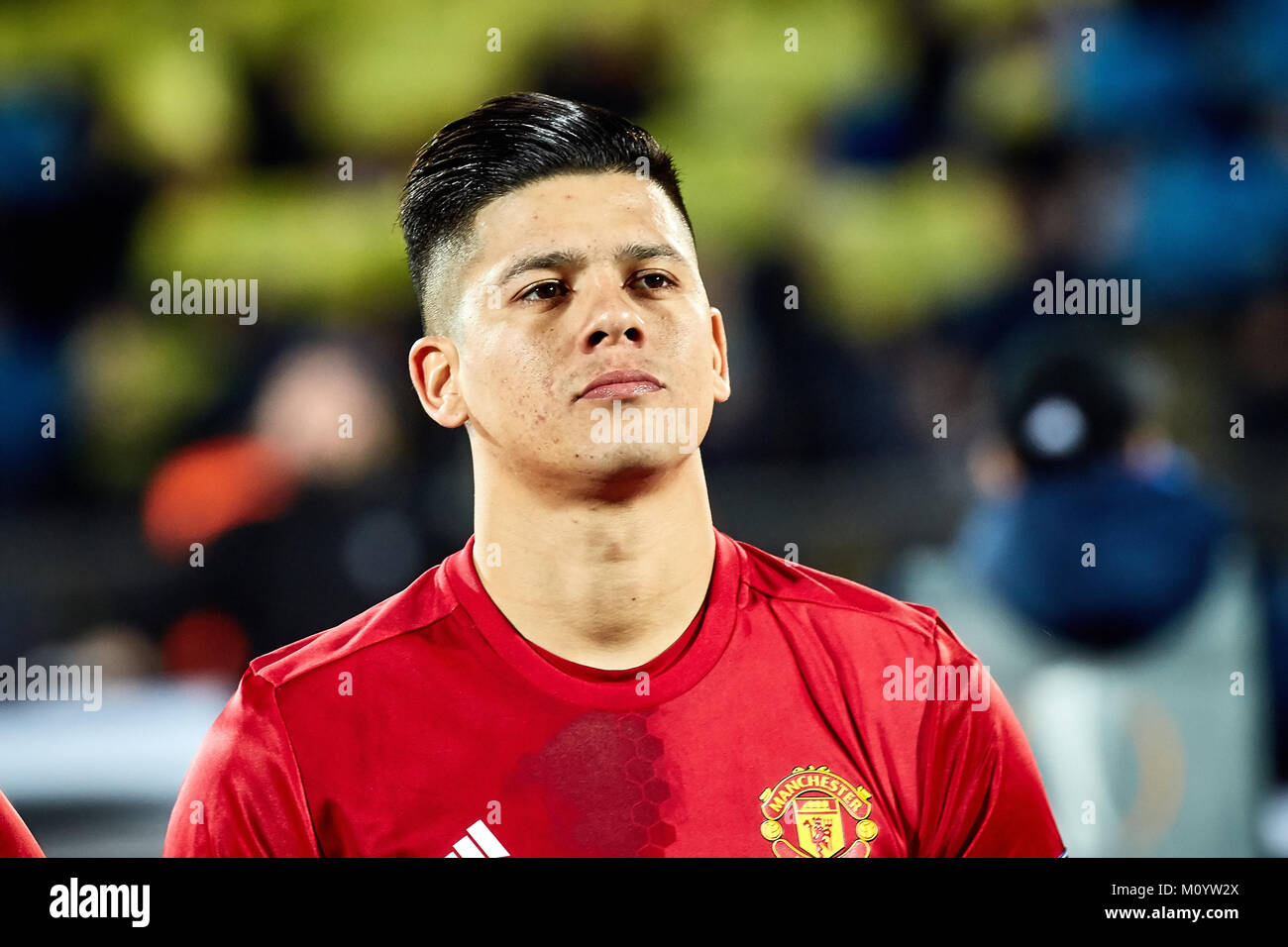 Marcos Rojo in Spiel 1/8 Finale der Europa League zwischen FC "Rostow" und "Manchester United", 9. März 2017 in Rostow am Don, Russland. Stockfoto