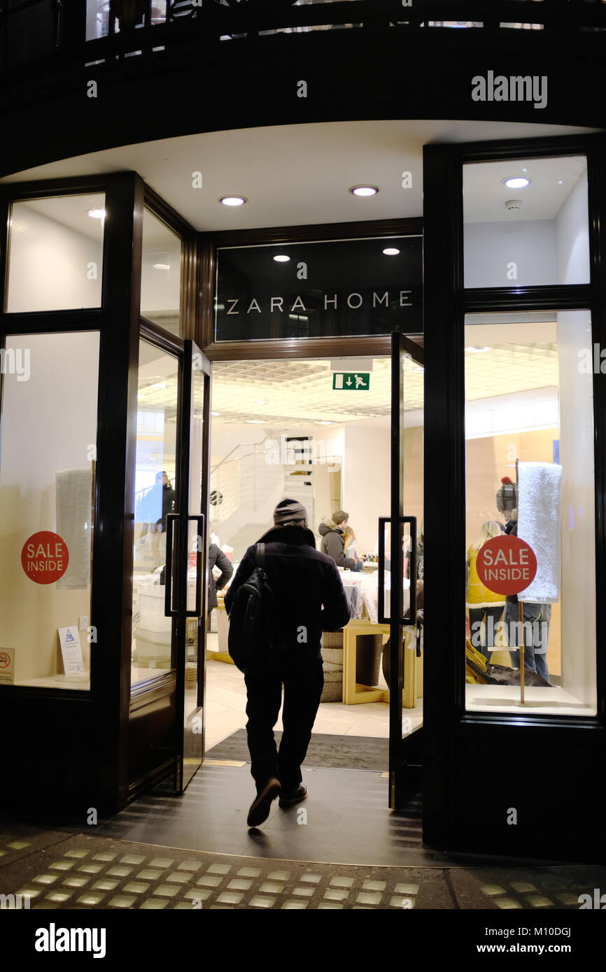Zara Home an der Regent Street, London, England, Großbritannien Stockfoto