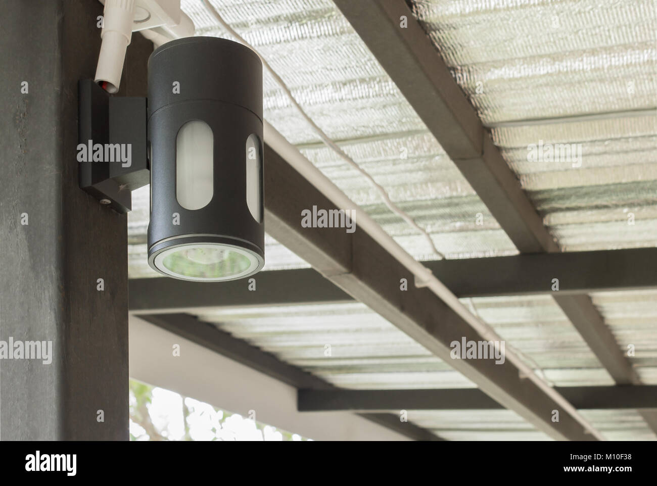 Schwarze Wand Lampe Unter Dem Dach Fur Interior Design Oder