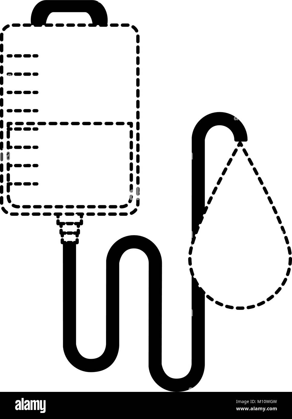 Blutbeutel Spende mit Drop Vector Illustration Design Stock Vektor Blutbeutel Spende mit Drop Vector Illustration Design Stock Vektor
