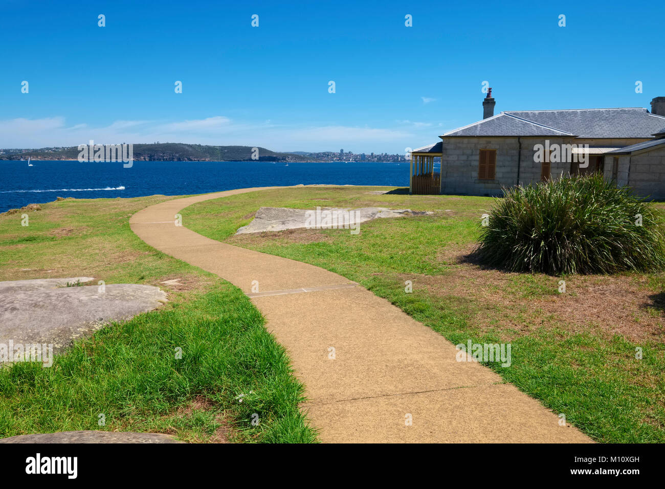 Blick entlang South Head Heritage Trail, Watsons Bay, Sydney, Australien. Stockfoto