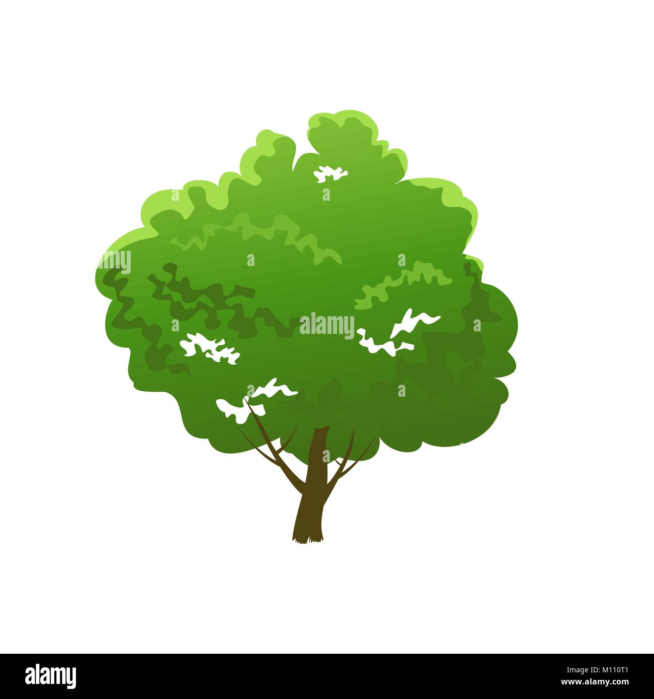 Grüner Baum Natur Stock Vektor